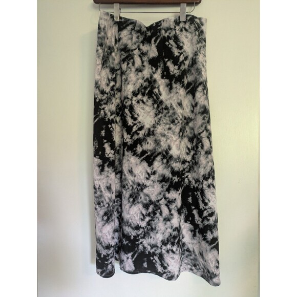 SANCTUARY EVERYDAY MIDI SKIRT, BLACK, XL Tie Dye Pink - Picture 6 of 10